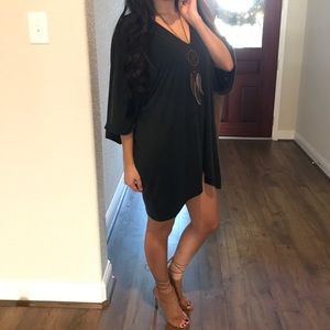 Forest green t-shirt dress